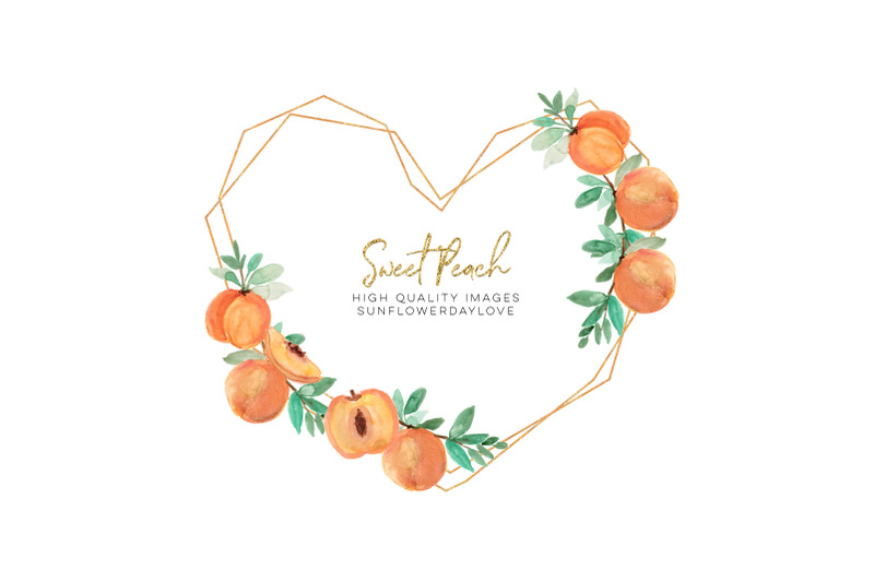 summer-peaches-frame-clipart-peach-fruit-sweet-as-a-peach-pea