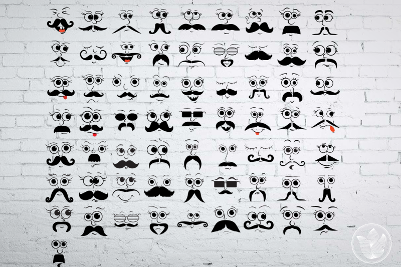 mustache-cartoon-faces-sg-cut-files-mustache-characters-clip-art