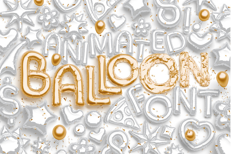 Animated Balloon Font | Top Pack Easy Edited