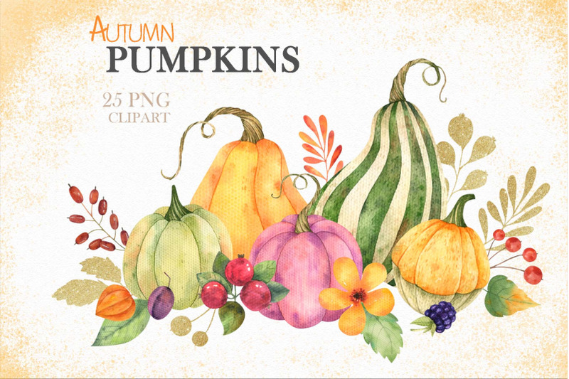 watercolor-autumn-pumpkins-clipart-png