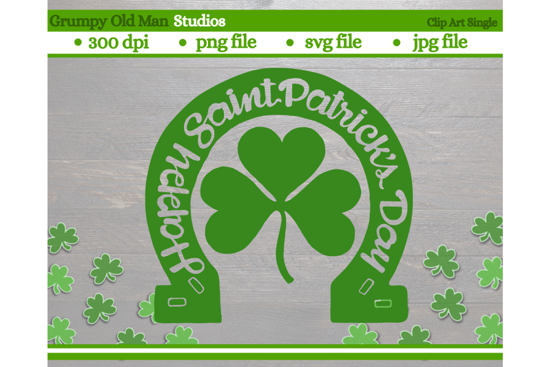happy-saint-patrick-039-s-day-with-horse-shoe-and-clover