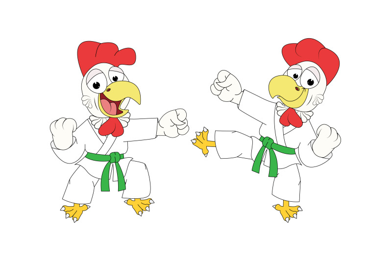 cute-rooster-karate-simple-vector-illustration