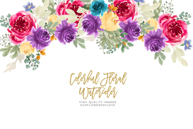 watercolor-colorful-clipart-flower-flower-clipart-wedding