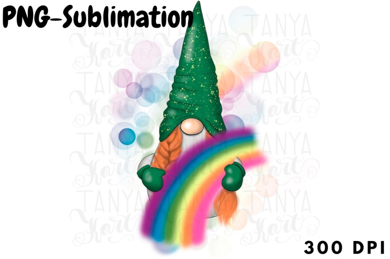 st-patricks-png-spring-gnome-sublimation-rainbow-design