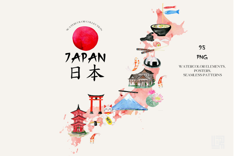 japan-watercolor-map-amp-posters