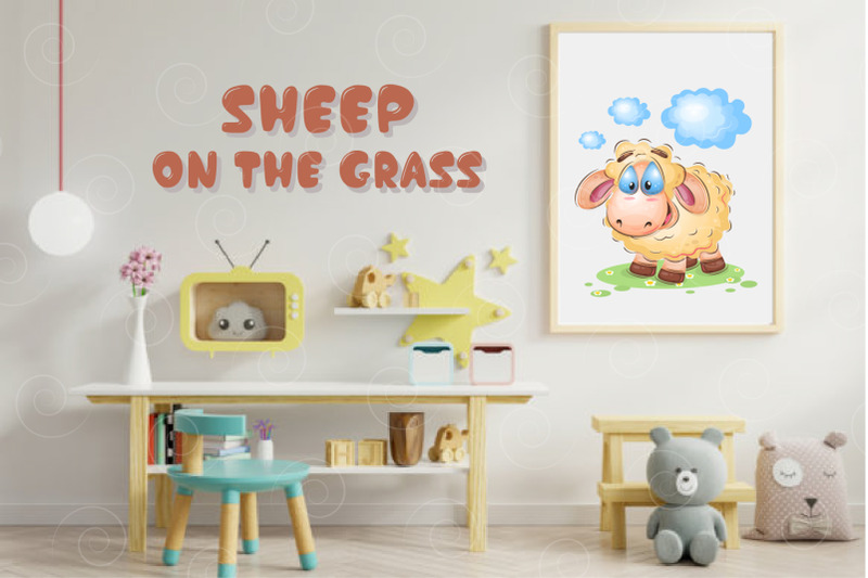 sheep-on-the-grass