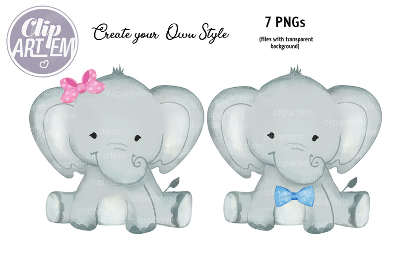 watercolor-baby-elephants-boy-girl-png-set-watercolor-clip-art