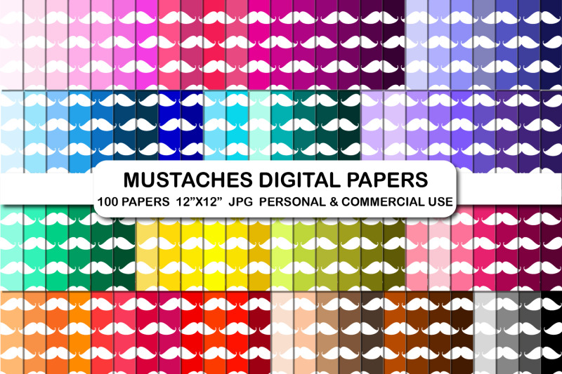 100-mustache-pattern-digital-paper-set-mustaches-background