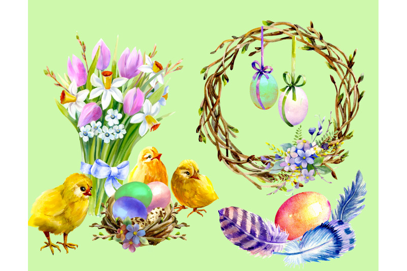easter-watercolor-clipart-easter-chick