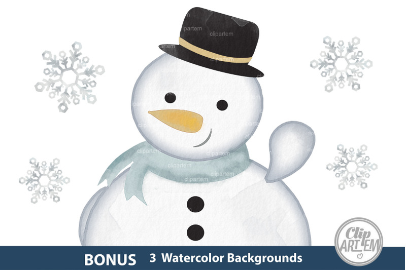 watercolor-snowman-winter-clip-art-png-collection-winter-sublimation