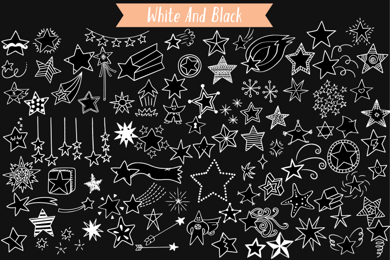 white-star-doodles-hand-drawn-constellation-shooting-star-garland