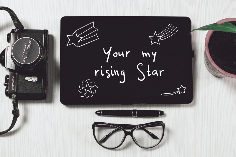 white-star-doodles-hand-drawn-constellation-shooting-star-garland