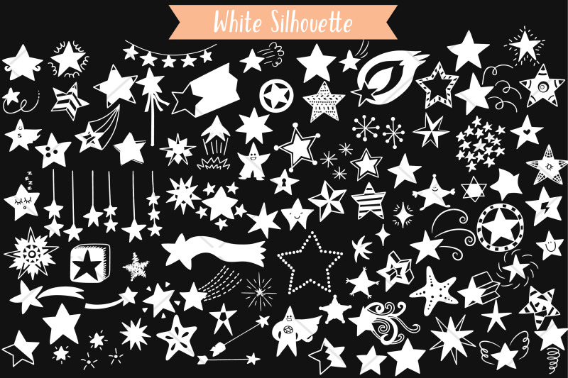 white-star-doodles-hand-drawn-constellation-shooting-star-garland