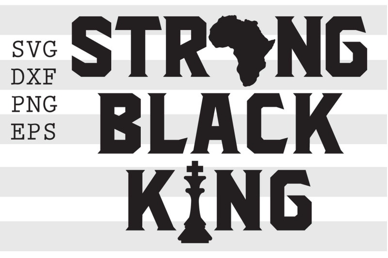 Strong Black King SVG EPS Include