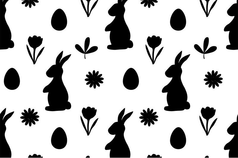 bunny-silhouettes-pattern-happy-easter-pattern-bunny-svg