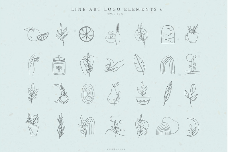 line-art-logo-elements-logo-design-business-card-icons