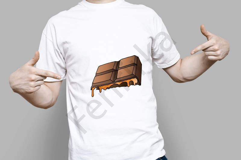 bundle-of-vector-illustrations-of-chocolate-slices