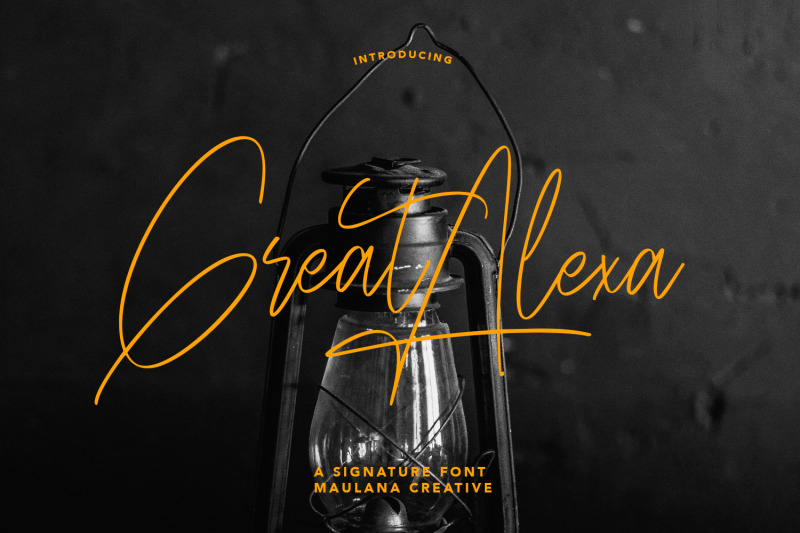 great-alexa-signature-font