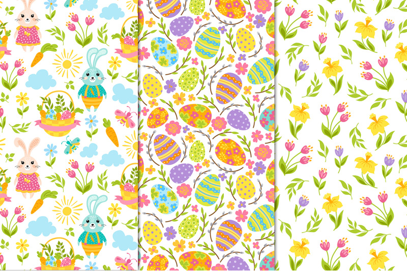 12-spring-and-easter-seamless-patterns