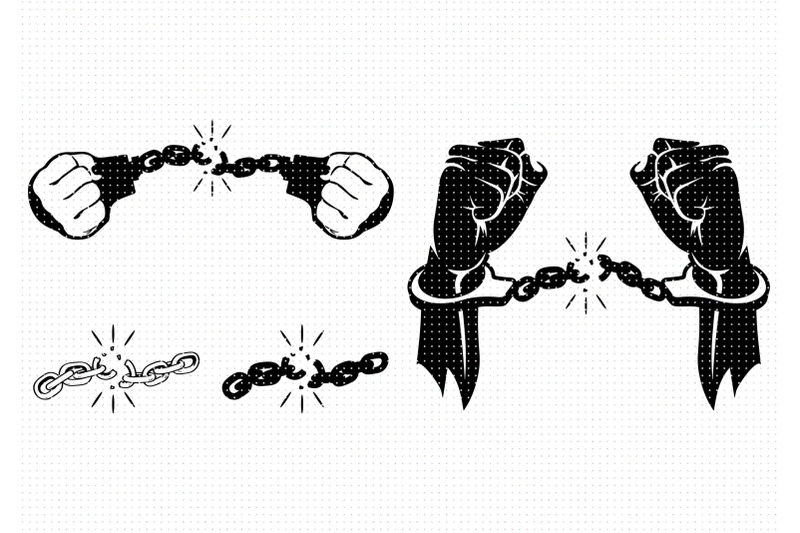 break-free-from-chains-svg-handcuffs-clipart-png-dxf-logo-vector