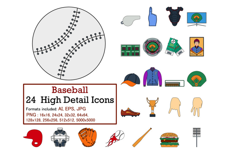 baseball-icon-set