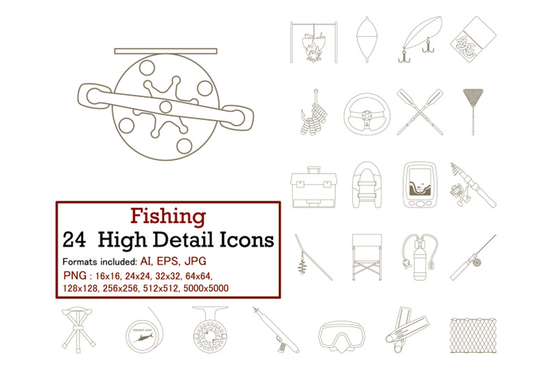 fishing-icon-set