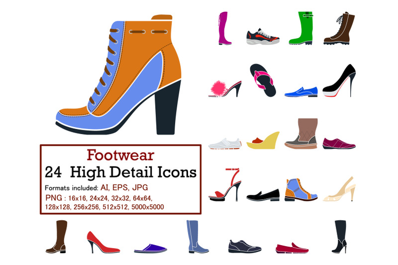 footwear-icon-set