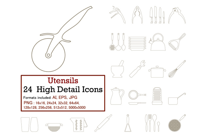 utensils-icon-set