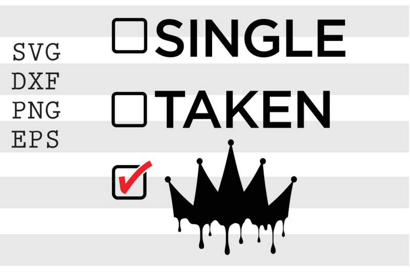 single-taken-queen-svg