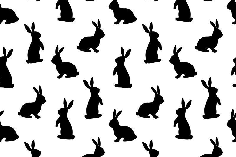 bunny-silhouettes-pattern-easter-bunny-pattern-bunny-svg