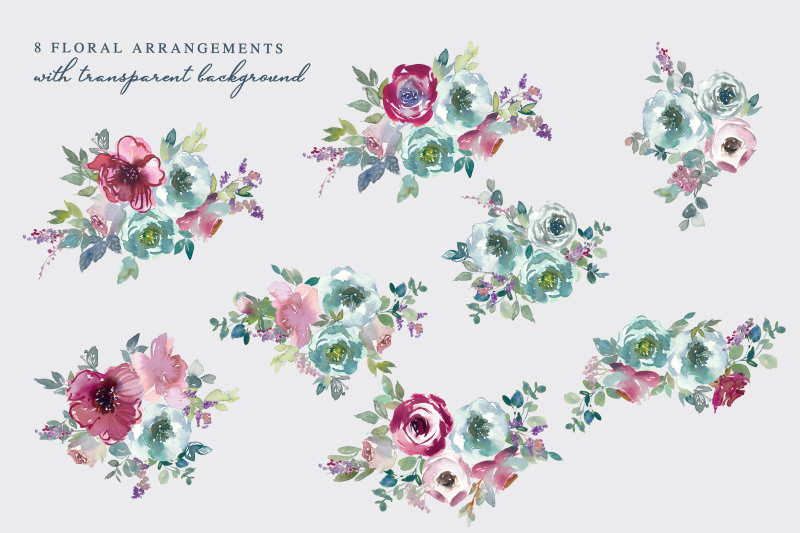 watercolor-mnt-amp-mauve-floral-clipart