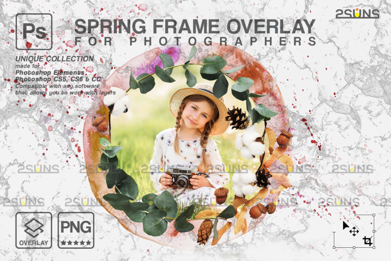 spring-flower-digital-frames-overlay