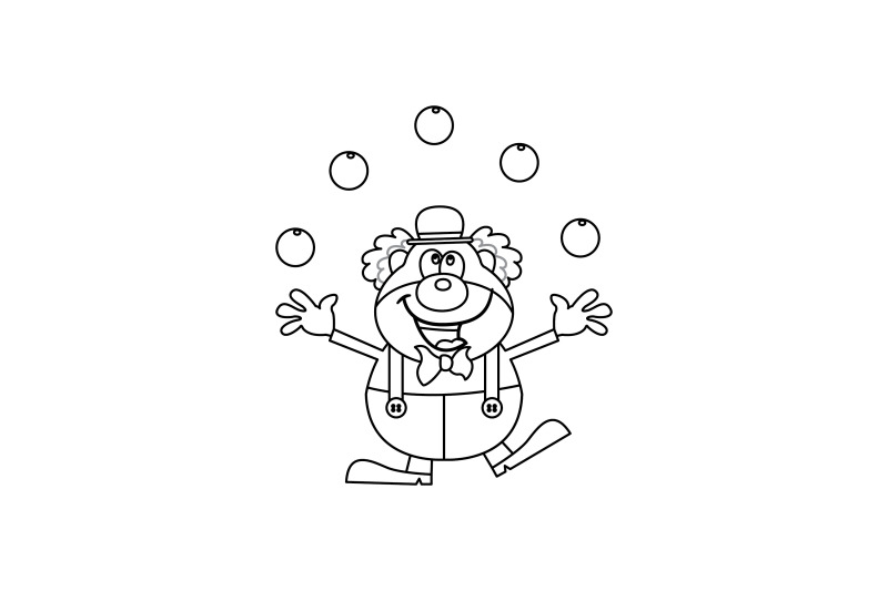 amusement-parks-clown-outline-icon