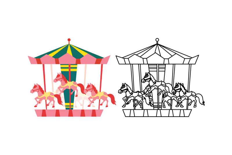 amusement-parks-clown-fill-outline-icon