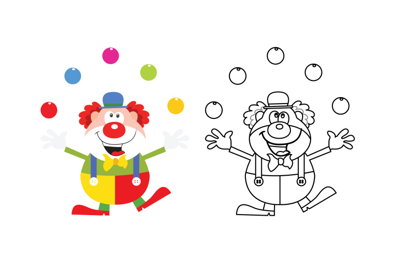 amusement-parks-clown-fill-outline-icon