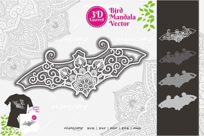 bird-mandala-9-svg-3d-layered