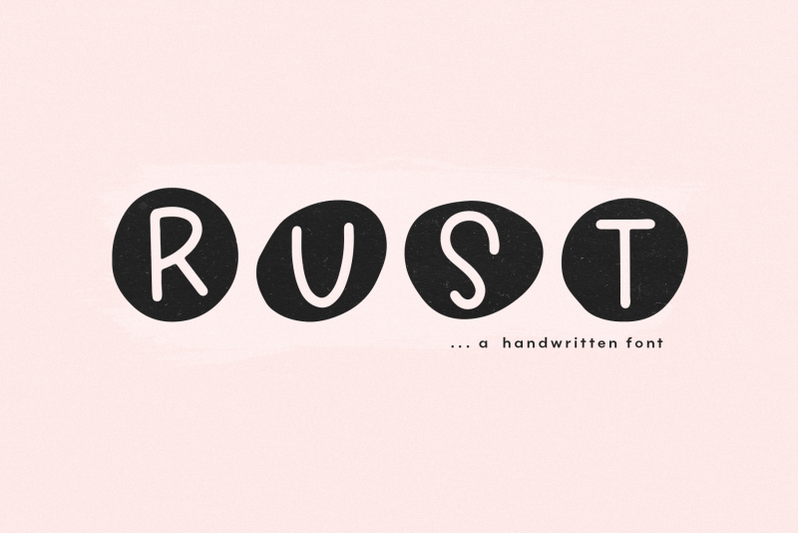 rust-handwritten-monogram-font