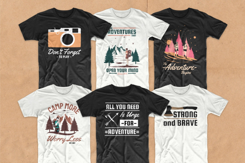 adventure-outdoor-and-camping-vector-t-shirt-designs-bundle