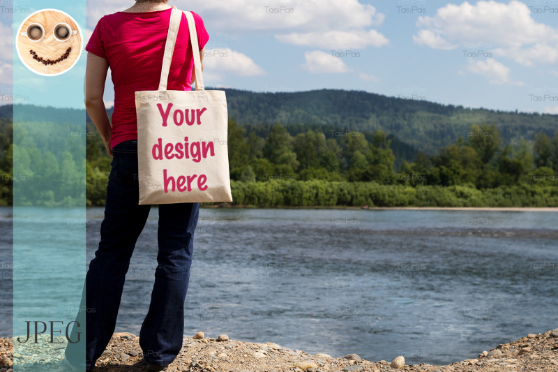 woman-holding-eco-bag-mockup-river-view