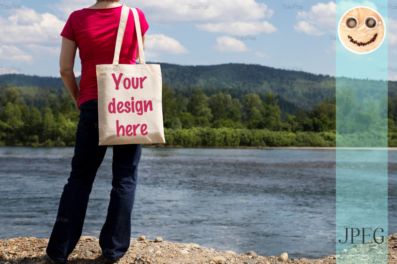 woman-holding-eco-bag-mockup-river-view