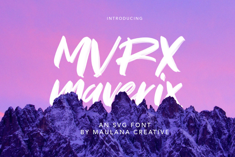 mvrx-maverix-svg-brush-font