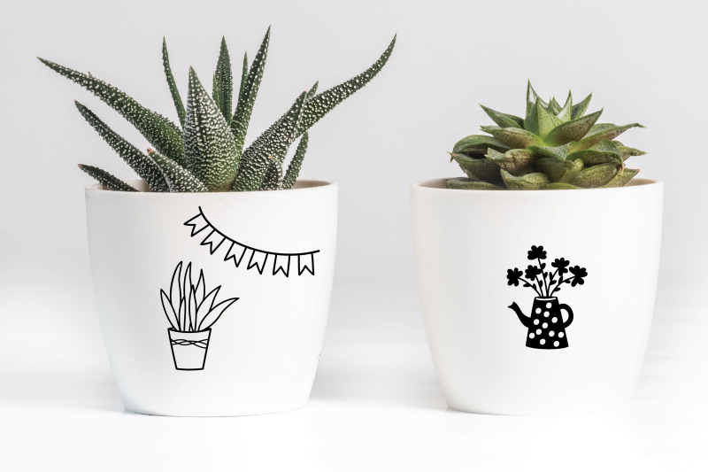 floral-cottage-doodles-home-nature-cute-house-flower-plants