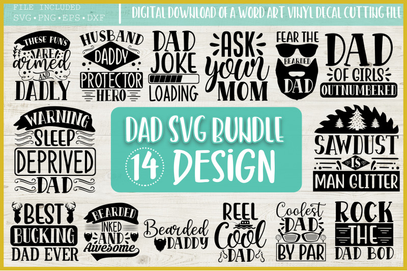 Download Dad Life SVG Bundle | Father's Day SVG Cut Filess | commercial use By DESIGNAVO | TheHungryJPEG.com