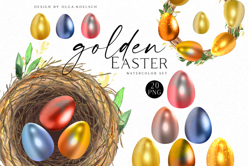 watercolor-easter-egg-clipart-golden-easter-hand-painted-eggs