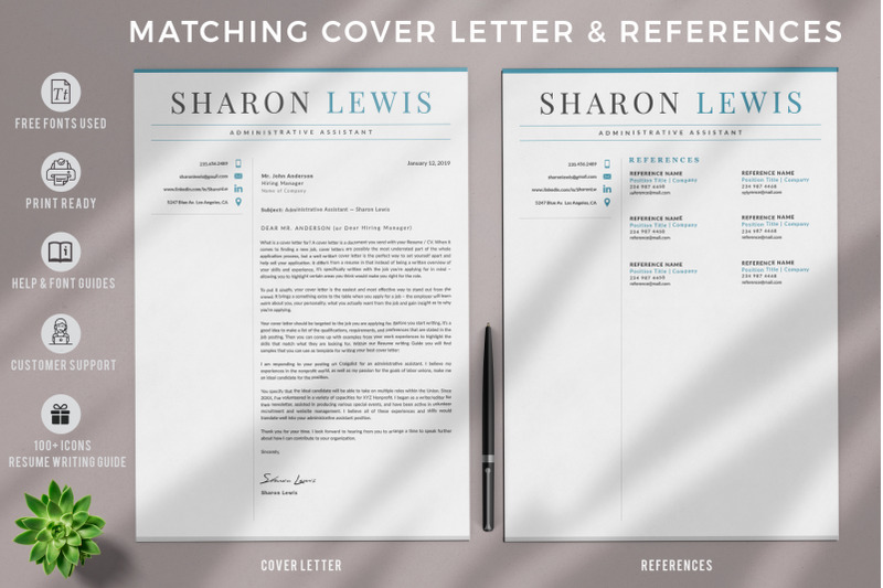 administrative-assistant-resume-cv-and-cover-letter-instant-download