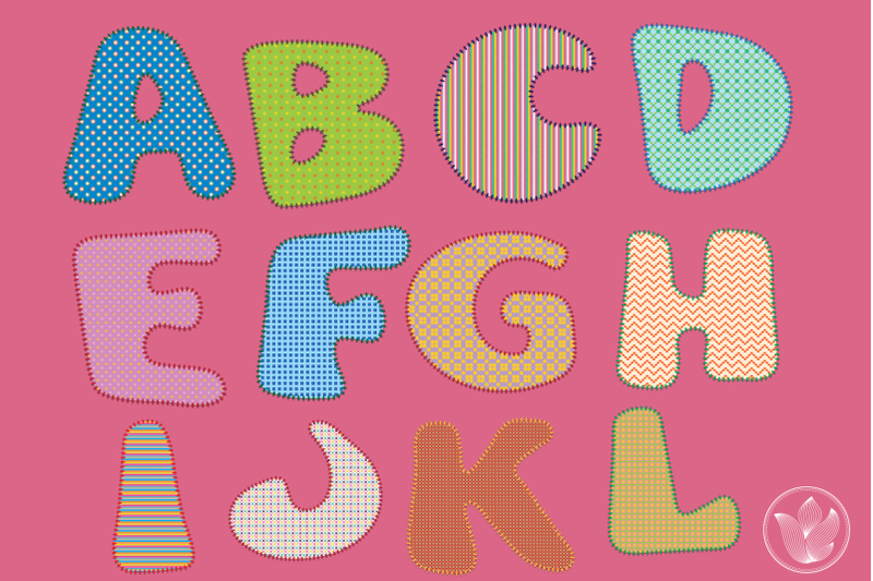 patched-quilt-alphabet-png-clip-art-stitch-effect-letters