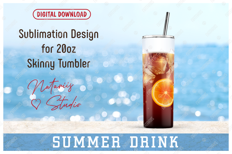 realistic-drink-pattern-for-20oz-skinny-tumbler