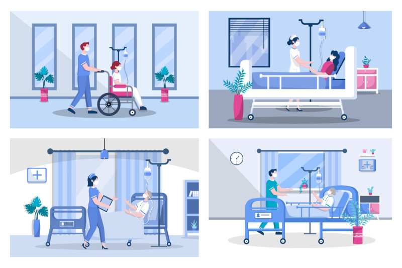 9-nurse-helping-with-a-patient-flat-design