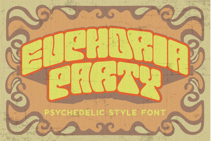 euphoria-party-psychedelic-style-font