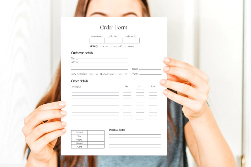 simple-order-form-template